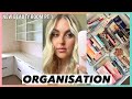 organising my NEW beauty room 🛍️ pt 1 💖 new makeup collection, mascaras, brows &amp; other eye stuff