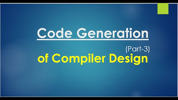 Code Generation part-3