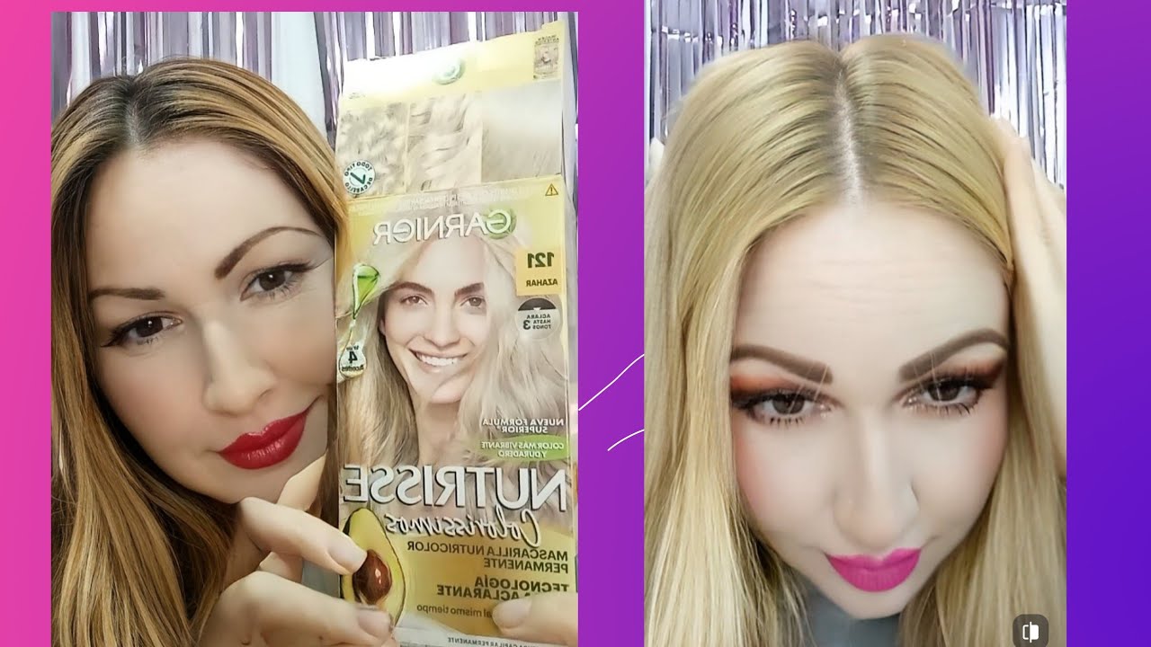 Retoque de Raíz Con Garnier Nutrisse 121 Azahar Rubio extra Claro cenizo 