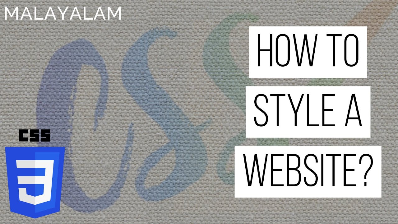Malayalam | CSS Tutorial for Beginners - YouTube