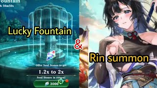 Evertale- Lucky Fountain & Rin summon.