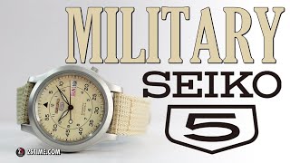 SEIKO 5 SNK803K2 Desert Storm | The Military Khaki Watch Under 150 - YouTube