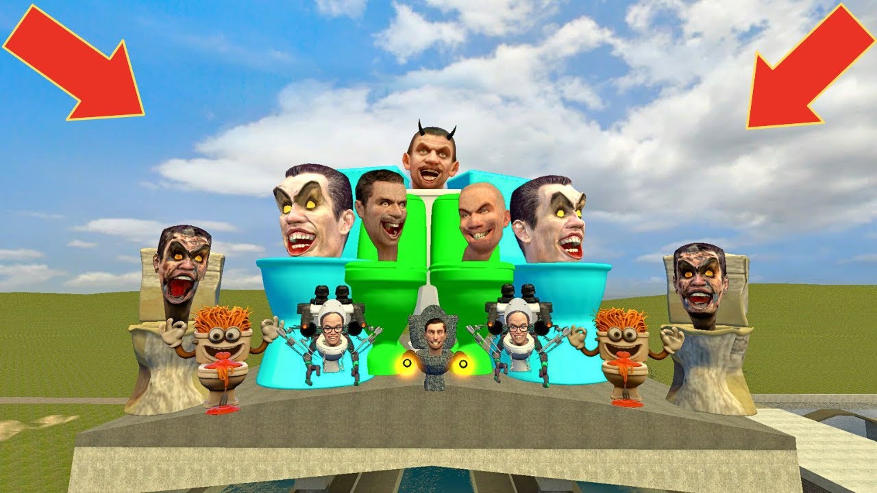 Spartan Kicking New Skibidi Toilet From The Water Base 3! | Garry’s Mod.Skibidi Pop