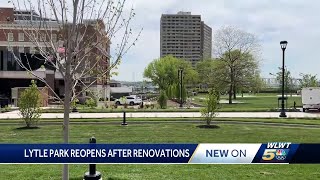 Cincinnati leaders gather for ceremony as Lytle Park reopens