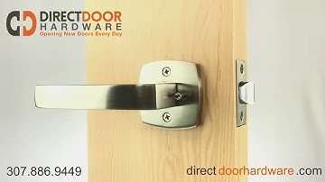 Emtek Breslin Lever with Urban Modern Rosette in Satin Nickel