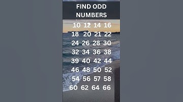 FIND ODD NUMBERS | Decode The Puzzle – Brain Teasers, Logic Riddles & Math Challenges #maths #iqtest