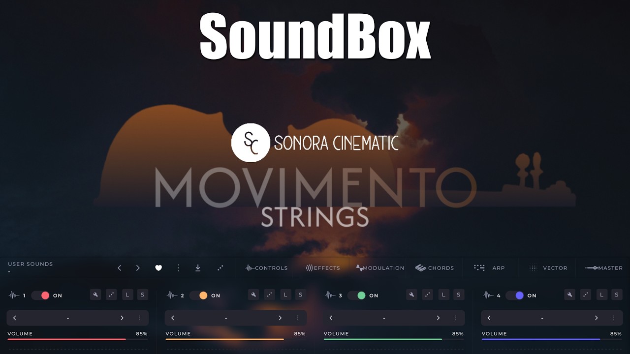 Movimento Strings (Standard & Professional) by Sonora Cinematic for SoundBox by AudioModern on iPad