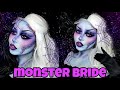 Halloween 2021: Monster Bride Makeup Tutorial | Sydney Nicole Addams