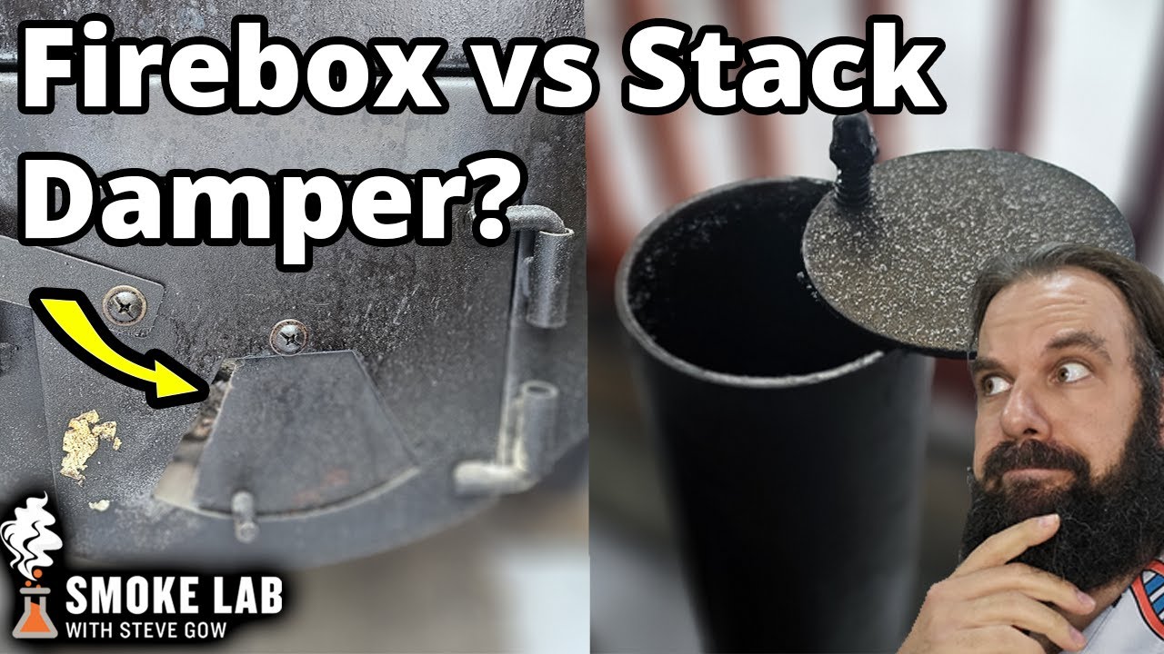 Which DAMPER should you use on your OFFSET SMOKER: Firebox or stack? | Smoke Lab with Steve Gow