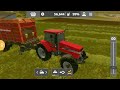FS 20 Collecting Hay In Loading Wagon And Feeding Cows