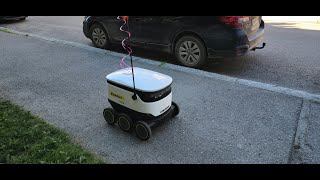 S-Marketin robottikuljetus kotiin Kuopiossa