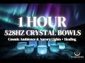 1 Hour Slow Crystal Singing Bowls Meditation Sounds with 528Hz Frequencies 🌀✨ | Anxiety Relief
