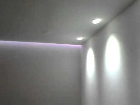 Controsoffitto con luci led youtube Illuminazione led controsoffitto