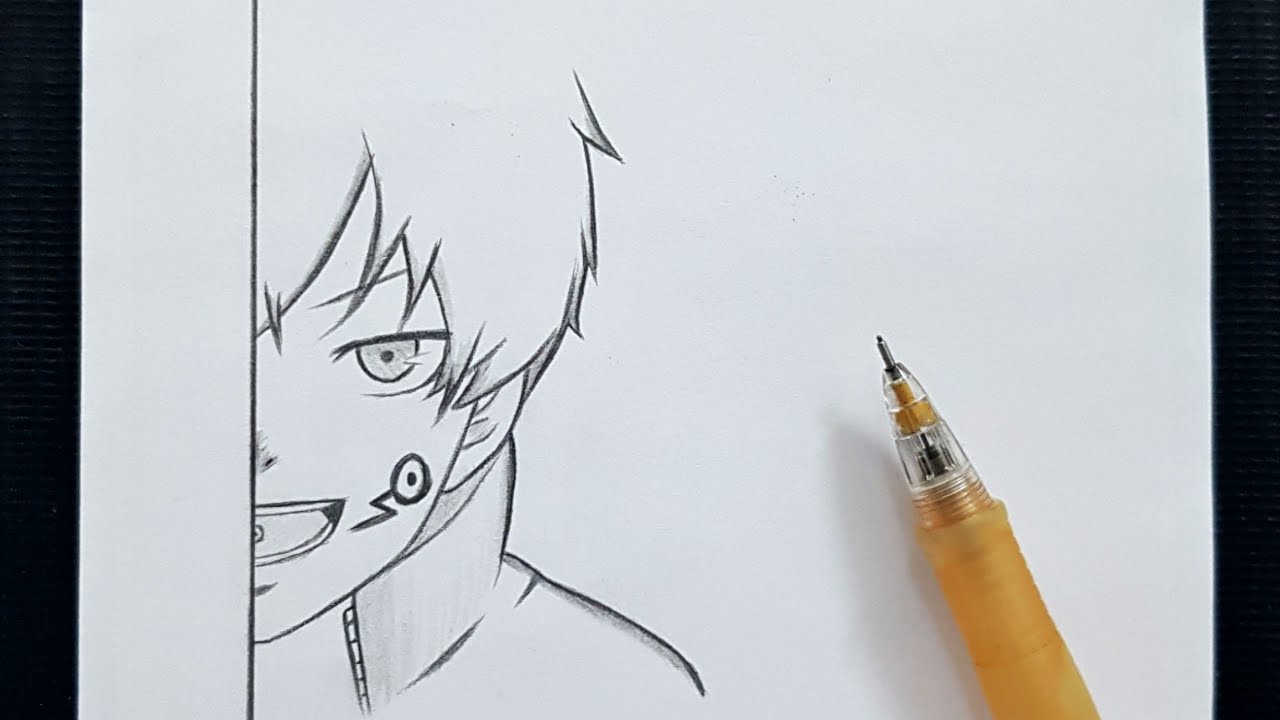 Simple anime drawing : how to draw Toge Inumaki || Jujutsu Kaisen ...