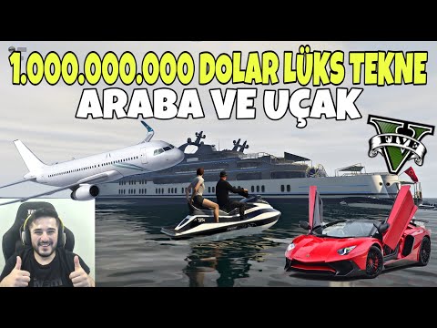 İLK DEFA GTA 5 ONLİNE OYNADIK, 1 MİLYAR DOLARLIK LÜKS TEKNE, ARABA VE UÇAK KULLANDIK!