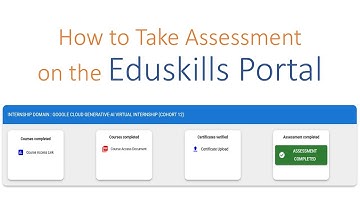 🎓 How to Take Assessment on the Eduskills Portal | Step-by-Step Guide🚀| EduSkills Internship