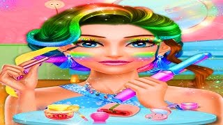 Rainbow Girl Hair Do Design | Android GamePlay screenshot 1