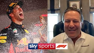Subscribe ► http://bit.ly/subscribeskyf1 mclaren f1 ceo zak brown
joins natalie pinkham and johnny herbert on the sky vodcast to discuss
signing of da...