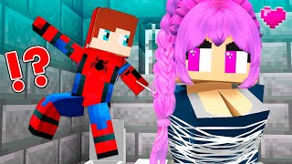 JJ Spider Man Save RUMI POLICE! But He in TROUBEL in Minecraft ?! - Maizen Minecraft JJ &amp; Mikey