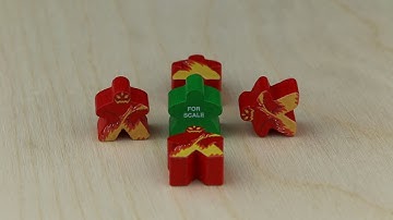 Fire Elemental Meeple - Board Game Pieces from The Game Crafter