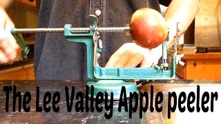 Preparing dehydrated apples using the Lee Valley apple peeler