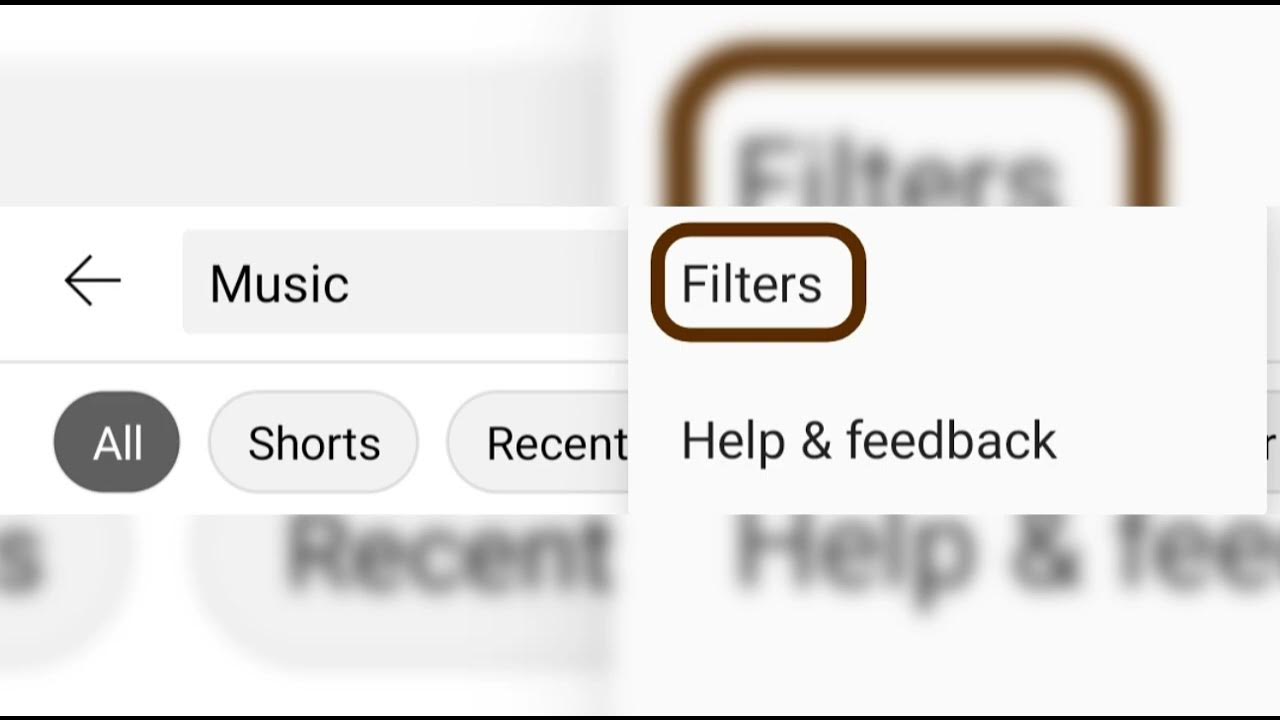 YouTube Filter Setting YouTube
