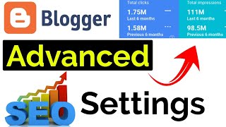 Blogger Advanced SEO Settings | Seo Tutorials for Beginners | Blogging Course for Beginners in Hindi