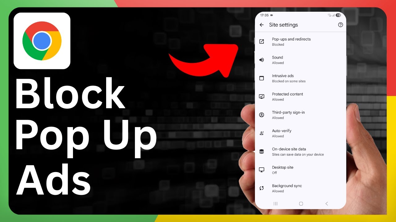 How To Block Pop Up Ads In Google Chrome - YouTube