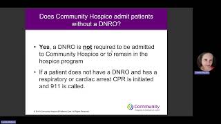 DNR Training DNR Training