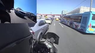 Лето, Москва, пробки, срезанный асфальт