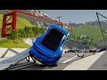 Real Car Mods vs Flip Ramp Rollover Crashes  - BeamNG.drive 4k Ultra