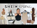 Shein spring haul 2024  vacation outfits springsummer must have basics  how to dress expensive