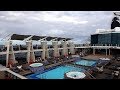 Celebrity equinox ship tour  pool deck