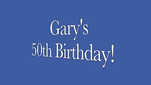 Dad's 50!!