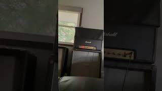 1969 Marshall major plexi into 1968 1960b with T1221s (25 watters with 20 watt labels)