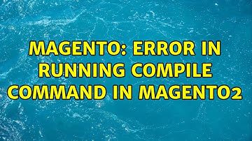 Magento: Error in running compile command in magento2