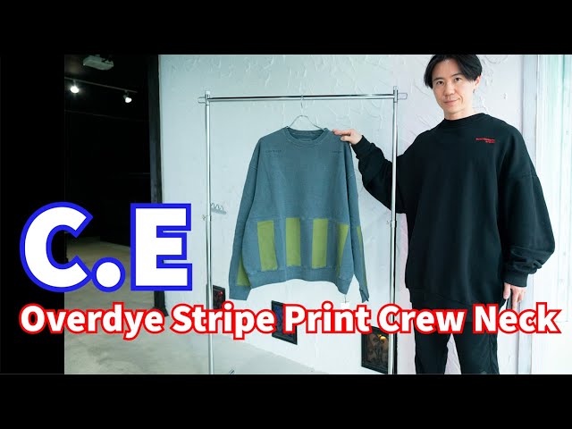 C.E の Overdye Stripe Print Crew Neck を紹介します！ - YouTube