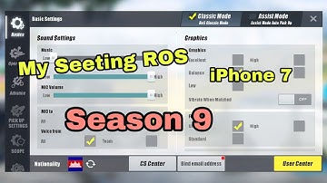 My setting rules of survival on iphone 7 season 9