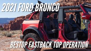 2021 Ford Bronco Bestop Fastback Soft Top Operation | Bronco Nation screenshot 5
