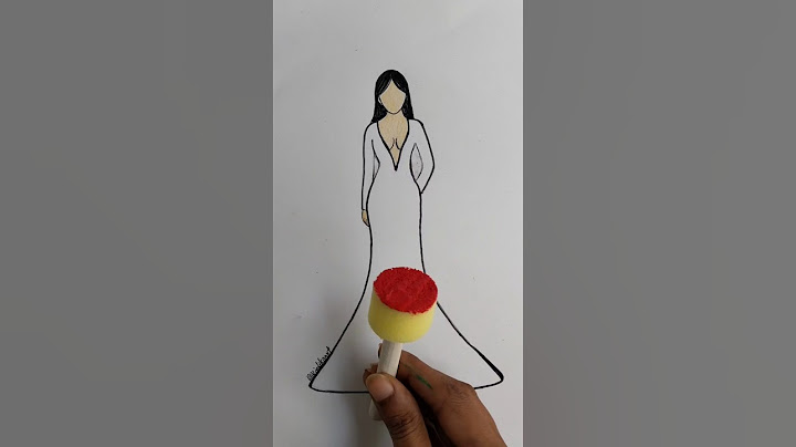 Let's paint a dress with acrylic colour 🌈👩🏻#art #shorts #painting