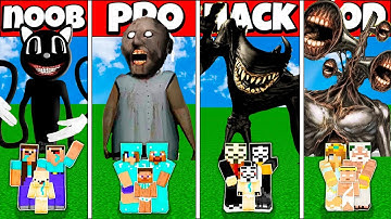 Minecraft Battle FAMILY SIREN HEAD SCP 6789 GRANNY CHALLENGE NOOB vs PRO vs HACKER vs GOD Animation