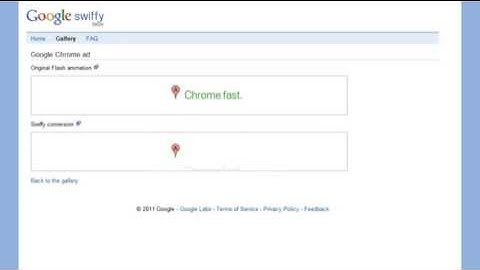 Google Swiffy Demonstration