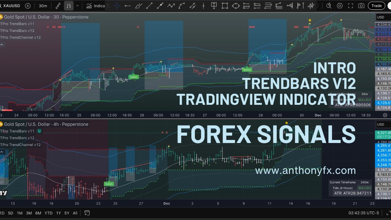 Forex Buy Sell Signals TrendBars v12 TradingView Indicator Intro