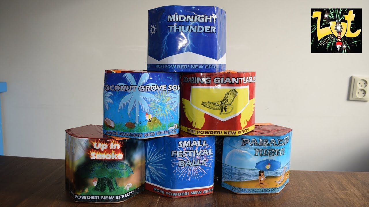 Oldskool Newskool Assortiment 6 x 19 shots NEW BATCH vuurwerk cakes