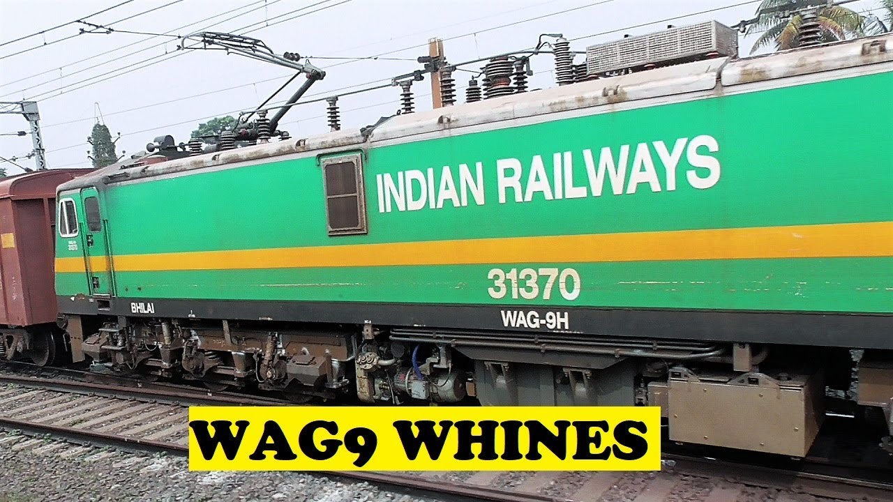 Whining Parallel Run Bhilai Wag9 Freight Vs Electric Multiple Unit Youtube