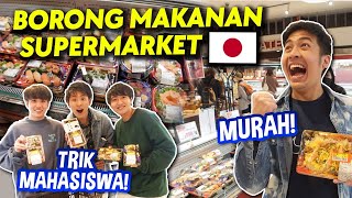 BORONG & MUKBANG MAKANAN DISKON DI SUPERMARKET JEPANG!! TRIK HEMAT MAHASISWA 😂