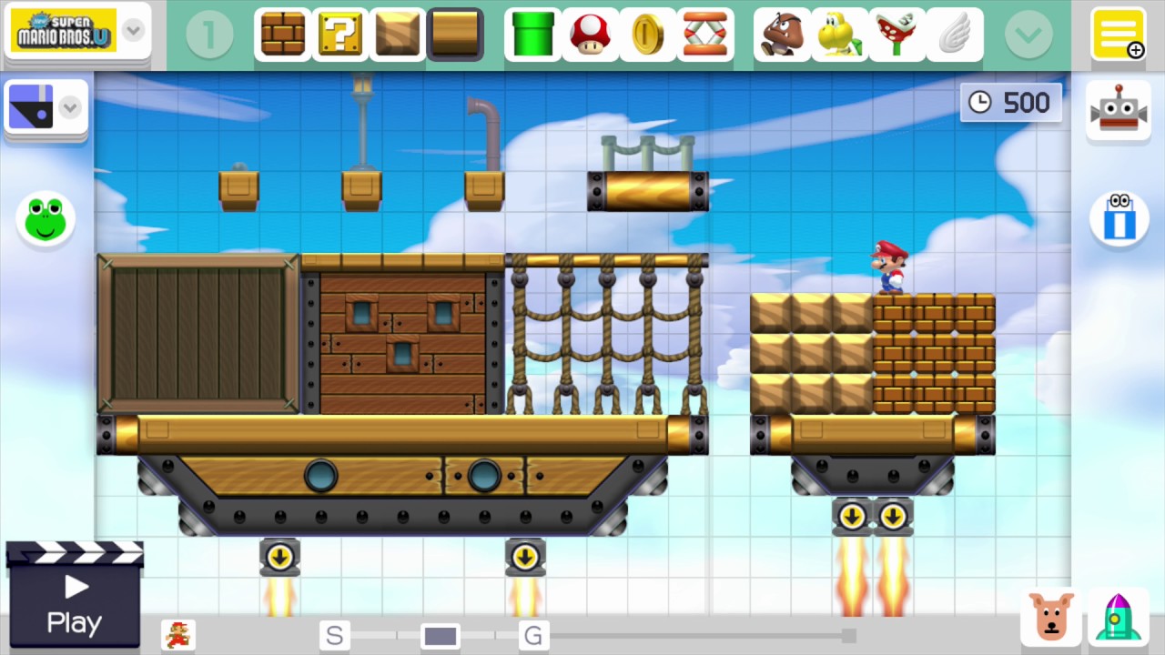 Super Mario Maker New Super Mario Bros U Airship Edit Music Ingame Version