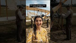 ✈️ Standing in front of the Wright brothers’ original airplane #WrightBrothers #FirstFlight #shorts