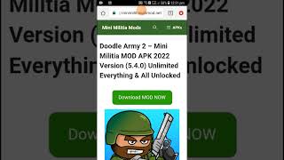 mini militia heck NT virus mod download 100% working download link discription box👇 screenshot 2