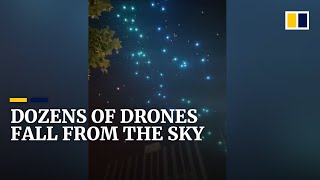 Dozens Of Drones Fall From The Sky During Light Show In China